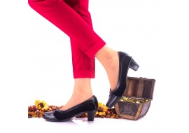 Marimea 35 Pantofi dama eleganti din piele naturala toc 5 cm - NA112NSP