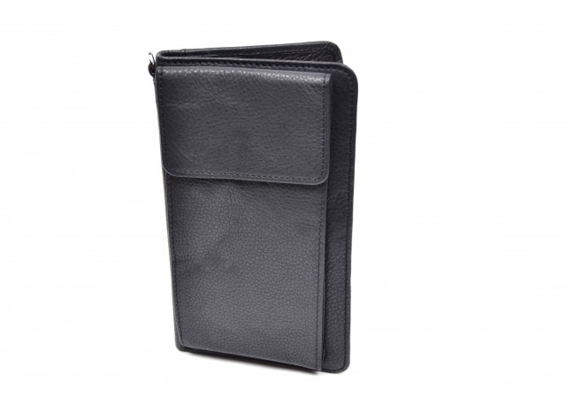 Portofel / Borseta barbati din piele naturala - Negru CH8902N