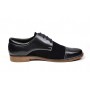 Pantofi bleumarin barbati casual - eleganti din piele naturala Dark Blue