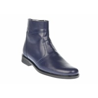 Oferta marimea 39, 40 -  Ghete barbati office, elegante din piele naturala, cu fermoar, Bleumarin - LGB99BLM