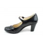 Pantofi dama eleganti din piele naturala, cu toc de 7cm - Made in Romania P13423NCROCO