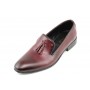 Lichidare marimea 43 Pantofi barbati eleganti, din piele naturala bordo - L035VIS