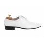 Oferta marimea  41, 42 -  Pantofi barbati, albi,, eleganti, din piele naturala box - LMOD1ALBBOX