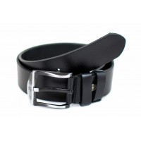 Curea barbati casual din piele naturala cu latimea de 4.5cm, Negru - DR1-450NKR