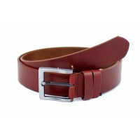 Curea barbati casual din piele naturala 4cm latime, bordo CK140BORDO