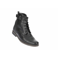 Oferta marimea 41 -  Ghete barbati din piele naturala, imblanite Negru Oxford - LGBOND2NC