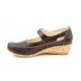 Oferta marimea 38 - Pantofi dama cu platforma din piele naturala, maro - Foarte comozi LP9154MBOX2