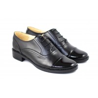 Marimea 38 Pantofi dama casual din piele naturala cu varf lacuit - LP10LNBOX