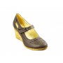 Pantofi dama cu platforma din piele naturala - Foarte comozi P9154G