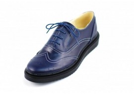 Marimea 35, 38 Pantofi dama casual din piele naturala bleumarin - Cod: P29BLM