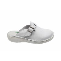 Oferta Marimea 35 Saboti medicali femei, albi din piele naturala box, Med-Line LBR127A