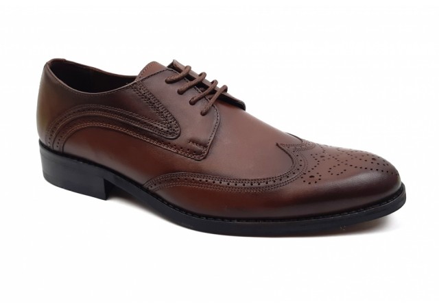 Pantofi barbati derbi, eleganti din piele naturala 749M