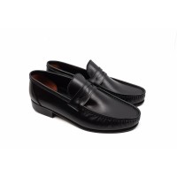 Scarpi barbati din piele naturala de culoare neagra SC1N
