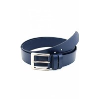 Curea casual barbati din piele naturala cu latimea de 4.3cm - Bleumarin SRNBLUE