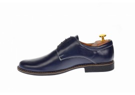 Pantofi barbati casual din piele naturala bleumarin inchis, P80BLM