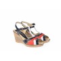 Sandale dama din piele naturala cu platforme de 7 cm - S50RABL