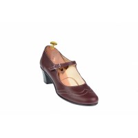 Oferta marimea 40 - Pantofi dama, eleganti din piele naturala, grena - LP104G
