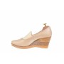 Oferta marimea 36, 40, Pantofi dama MARA, din piele naturala de culoare bej, platforme de 7 cm,  LP3550BEJ