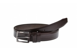 Curea barbati eleganta din piele naturala maro inchis 3 cm - DR3MCM