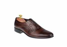 Pantofi Barbati Office, Eleganti, din Piele Naturala, Maro, CIUCALETI SHOES