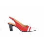 Oferta marimea 38 -  Pantofi dama, decupati, eleganti, din piele naturala, cu toc de 7cm - LS301AR