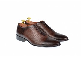 Pantofi barbati office, eleganti din piele naturala maro, ELION MATEO 026M