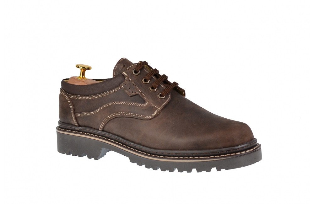 Describe web Assert Pantofi barbati, casual, din piele naturala maro, model toamna, iarna -  MARK3M