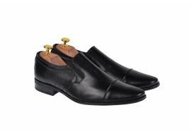 Oferta marimea 40 - Pantofi barbati, eleganti, din piele naturala, cu elastic - LCIOCSTEFEN