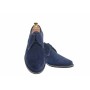 Oferta marimea 41, 42, pantofi barbati eleganti din piele naturala, culoare bleumarin L336BLM