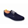 Pantofi barbati sport - casual din piele naturala intoarsa bleumarin - 880BLM