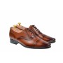 Pantofi eleganti, oxford, din piele naturala maro - 894MD