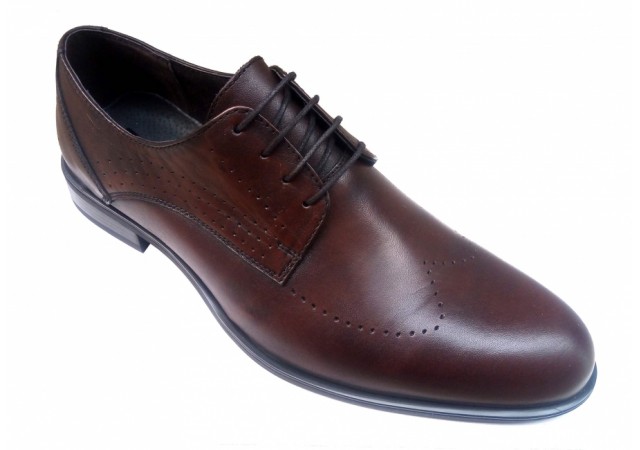 Pantofi barbati lux - eleganti din piele naturala maro - SIR011ML