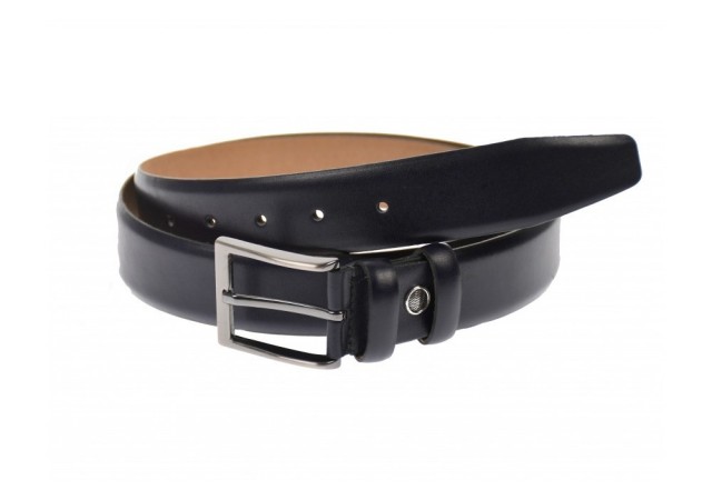 Curea barbati eleganta, din piele naturala, bluemarin 3.5 cm - DR1550BLM