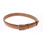 Curea barbati eleganta, din piele naturala, maro 3.5 cm - DR002MD