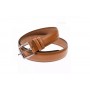 Curea barbati eleganta, din piele naturala, maro 3.5 cm - DR002MD