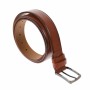 Curea barbati eleganta, din piele ecologica, maro coniac 3.5 cm - DR1500CON
