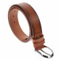 Curea barbati eleganta, din pielenaturala, maro coniac 3.5 cm - DR1526CON