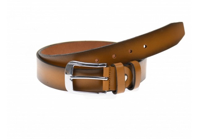 Curea barbati eleganta, din piele naturala, maro coffee 3.5 cm - DR1530M