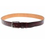 Curea barbati eleganta, din piele naturala, visinie 3.5 cm - DR1247VIS
