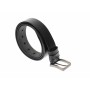 Curea barbati eleganta, din piele naturala, neagra 3.5 cm - DR1215N