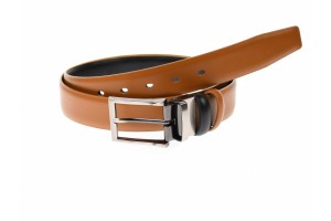 Curea barbati eleganta, din piele naturala,ecologica maro deschis 3.5 cm - DR1220NMD