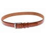 Curea barbati eleganta, din piele naturala, maro coniac  3.5 cm - DR1170CON