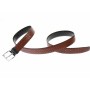 Curea barbati eleganta, din piele naturala, maro  3.5 cm - DR1214NM