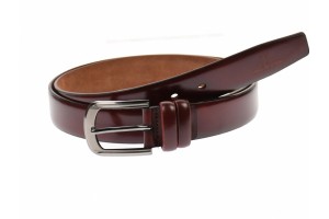 Curea barbati eleganta, din piele naturala, visinie 3.5 cm - DR1170VIS