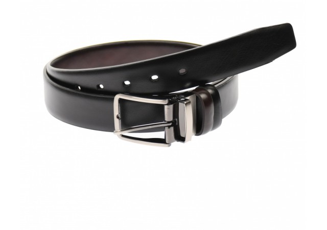 Curea barbati eleganta, din piele naturala maro 3.5 cm - DR1210NM