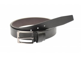 Curea barbati eleganta, din piele naturala, maro 3.5 cm - DR1320MOD