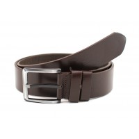 Curea barbati casual din pile naturala, - Alpin Polo, 4.2cm, Maro DR1438M