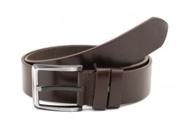 Curea barbati casual din pile naturala, - Alpin Polo, 4.2cm, Maro DR1438M