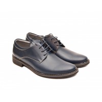 Pantofi barbati, casual din piele naturala bleumarin, 75BOND